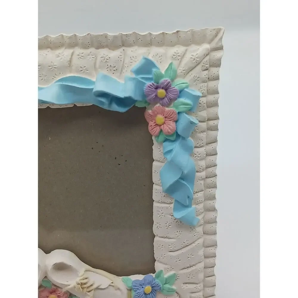Vintage Infant Baby Picture Frame Shoes Design West 3D First Memories 900 135